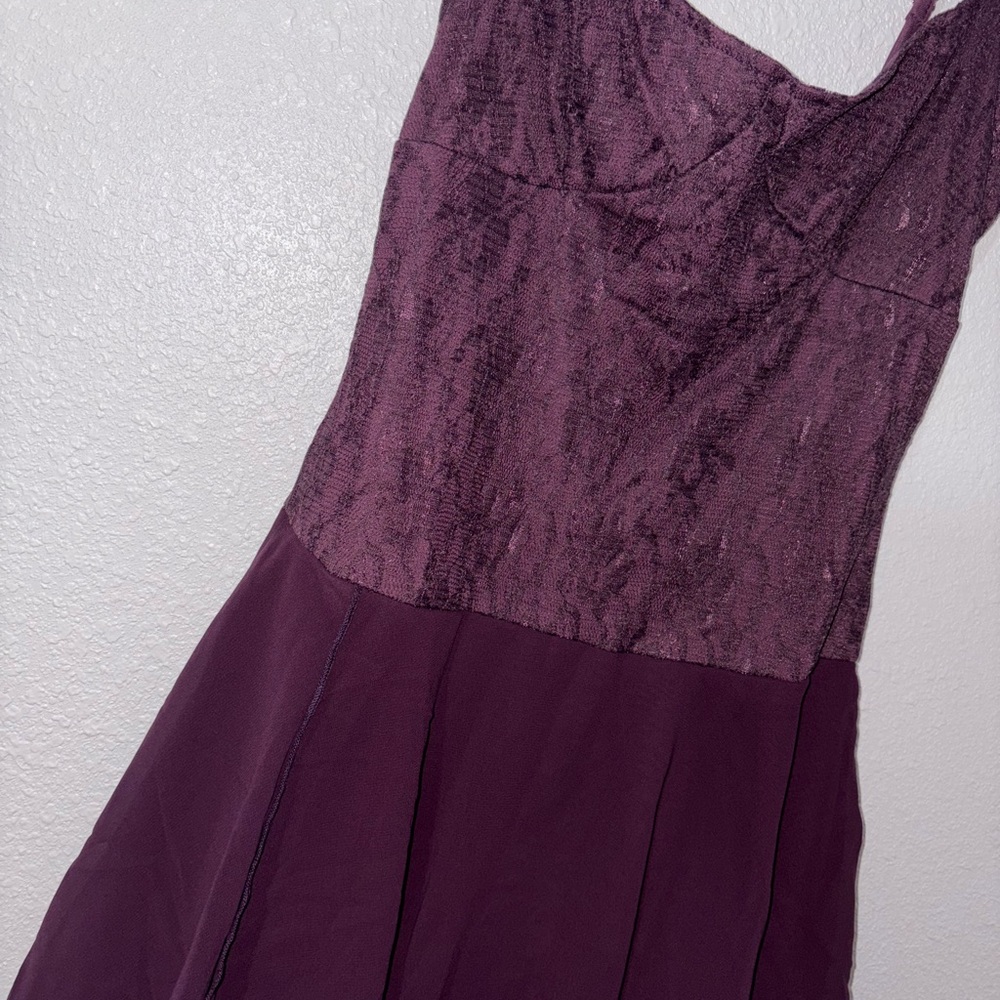 SHEIN Purple Spaghetti Strap Sundress for Prom